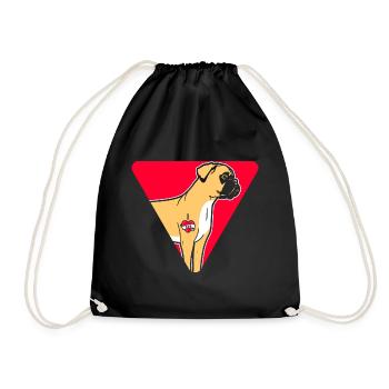 Père Boxer Dog - Sac de sport léger - noir - Devant
