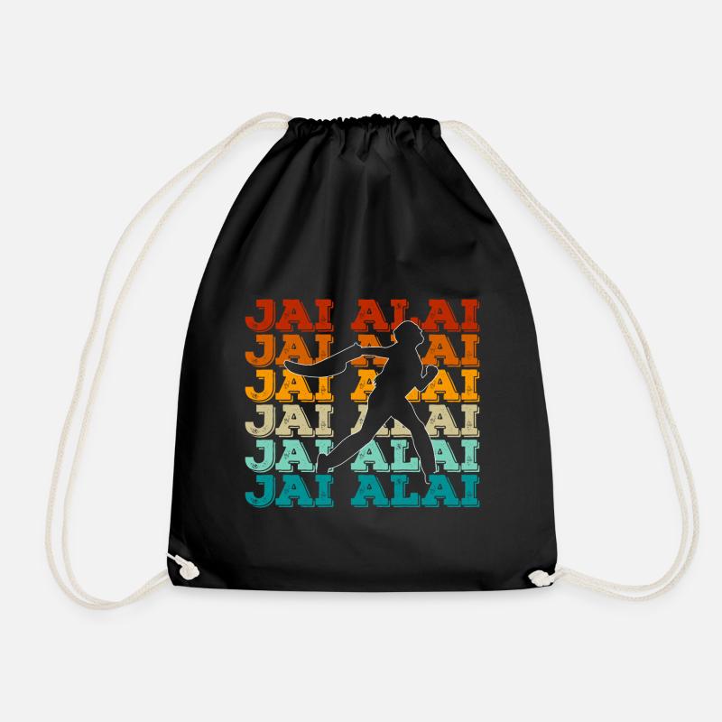 Jai Alai - Drawstring Bag - black