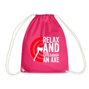 Throw a - Drawstring Bag - fuchsia - Front