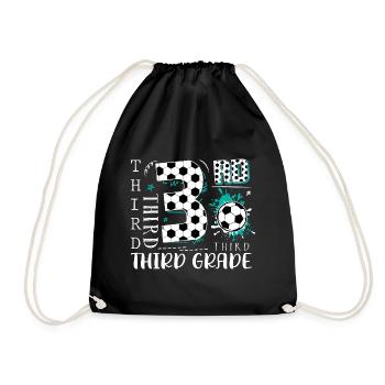 Football de 3e année - Sac de sport léger - noir - Devant