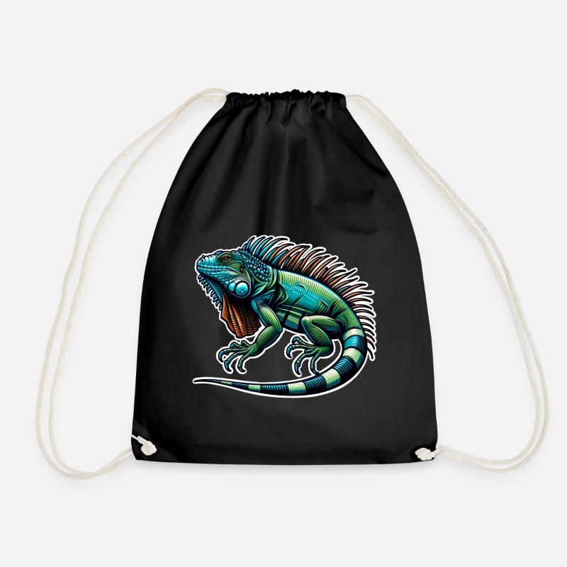 Leguan - Turnbeutel - Schwarz