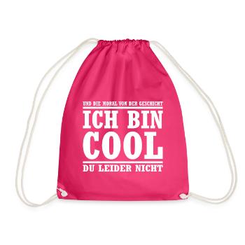 Ironisches Sprüche Fun Shirt Ironie Sarkasmus - Turnbeutel - Fuchsia - Vorne