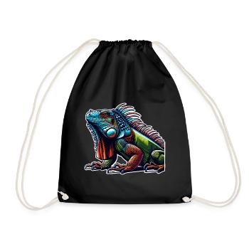 Iguane - Sac de sport léger - noir - Devant