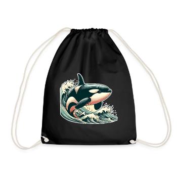 Orque Épaulard - Sac de sport léger - noir - Devant