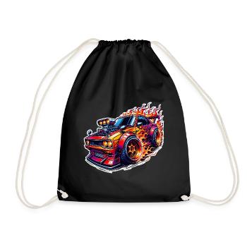 Voiture de sport tuning voiture - Sac de sport léger - noir - Devant