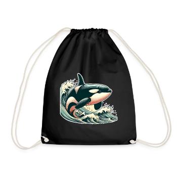 Orque Épaulard - Sac de sport léger - noir - Devant