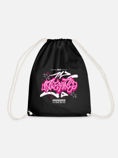 Streetwear Urban Graffiti - Turnbeutel - Schwarz