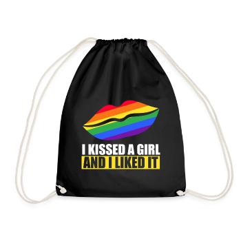 Lesbian LGBTQ Lesbianism Equality - Drawstring Bag - black - Front