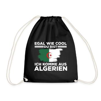 Algerier Algerische Flagge Algeria Amazigh L'alger - Turnbeutel - Schwarz - Vorne
