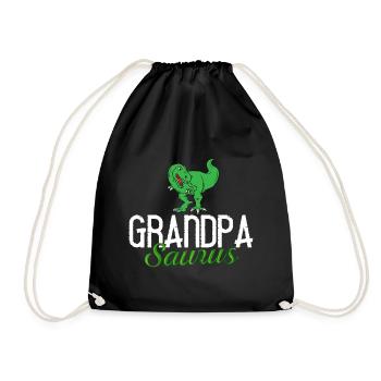 Grand-père dinosaure Grand-père Saurus Opasaurus - Sac de sport léger - noir - Devant