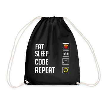 Programmeur Programmation Ordinateur Développeur Pc - Sac de sport léger - noir - Devant