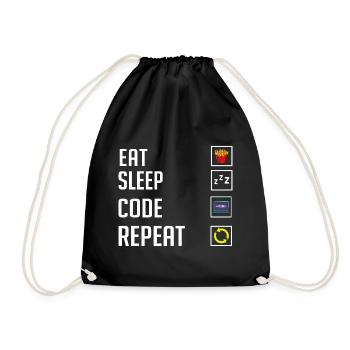 Programmeur Programmation Ordinateur Développeur Pc - Sac de sport léger - noir - Devant