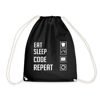 Programmeur Programmation Ordinateur Développeur Pc - Sac de sport léger - noir - Devant