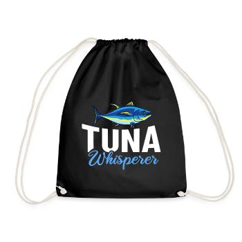 Thon rouge Pêcheur de thon rouge Grec - Sac de sport léger - noir - Devant