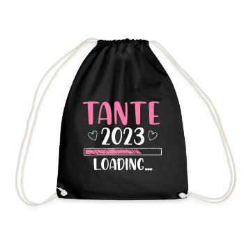 Tante 2023 Loading - Turnbeutel - Schwarz - Vorne