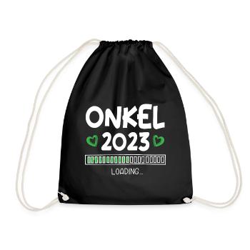 Onkel 2023 Loading - Turnbeutel - Schwarz - Vorne