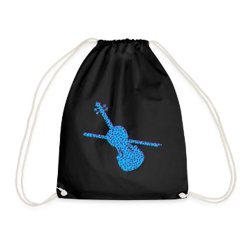 Violin - Drawstring Bag - black - Front
