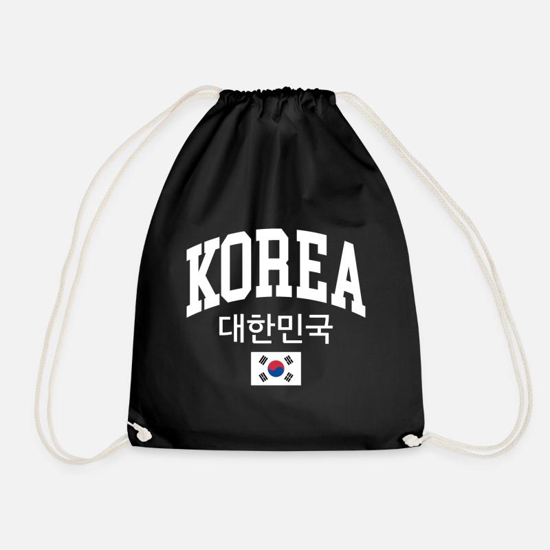 Korea - Drawstring Bag - black