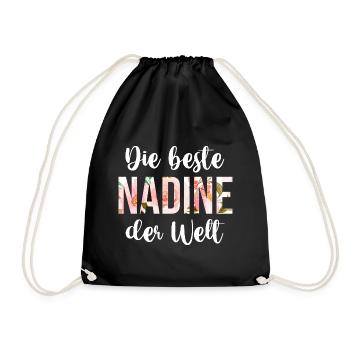 Nadine - Turnbeutel - Schwarz - Vorne