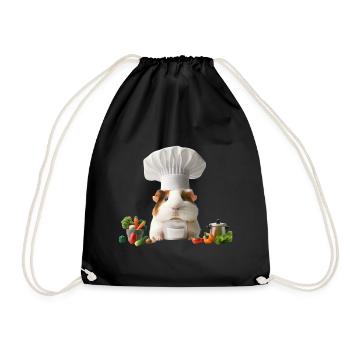 Chef Guinea Pig’s Gourmet Kitchen - Turnbeutel - Schwarz - Vorne