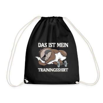 C’est ma chemise d’entraînement - Sac de sport léger - noir - Devant