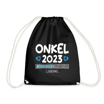 Onkel 2023 Loading - Turnbeutel - Schwarz - Vorne