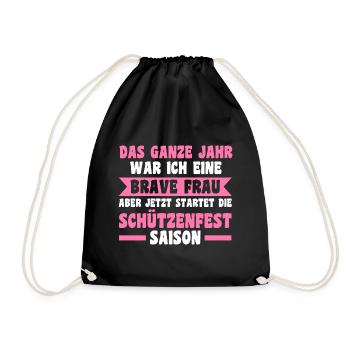 Schützenverein Schützenfest - Turnbeutel - Schwarz - Vorne