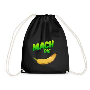 Make the banana - Drawstring Bag - black - Front