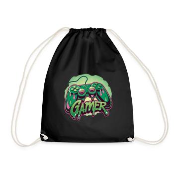 Gamer - Drawstring Bag - black - Front