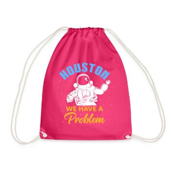 Astronaut in Houston Design für stolze Houstoner - Turnbeutel - Fuchsia - Vorne