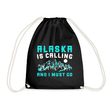 L’Alaska appelle et je dois y aller - Sac de sport léger - noir - Devant