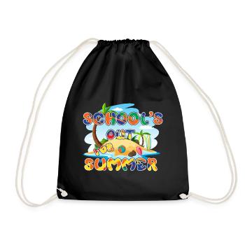 Schools out for summer Last day of school - Drawstring Bag - black - Front