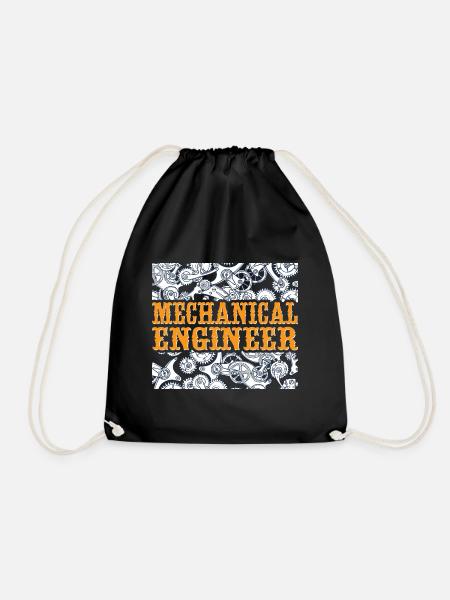 Mechanics Engineer Mechanical Engineering - Drawstring Bag - black