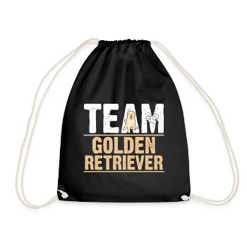 Chien Golden Retriever - Sac de sport léger - noir - Devant