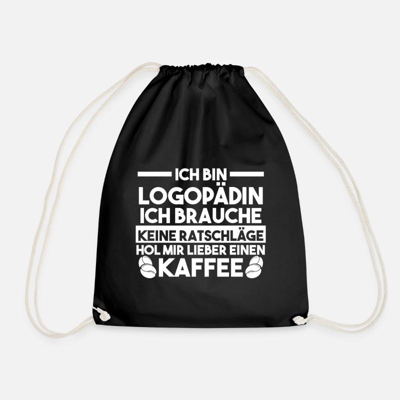 Logopädie Logopädin - Turnbeutel - Schwarz
