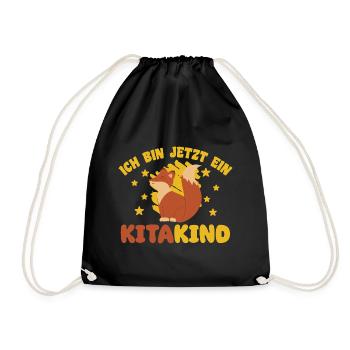 I'm now a daycare child 2025 Kita Fuchs - Drawstring Bag - black - Front