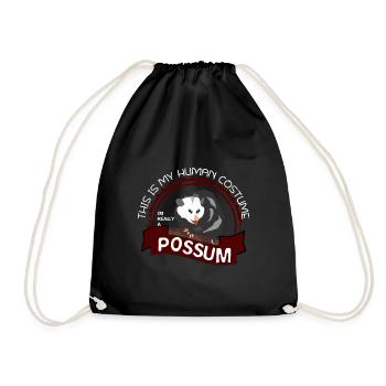 Opossum - Turnbeutel - Schwarz - Vorne
