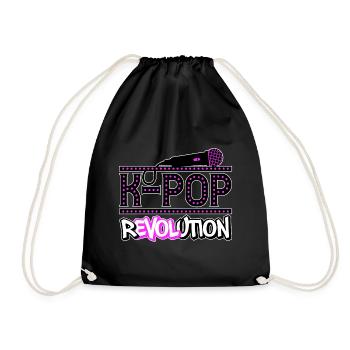 K-Pop Revolution | kpop KPop Geschenkidee - Turnbeutel - Schwarz - Vorne