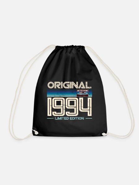 30. Geburtstag 1994 Jahrgang Retro Vintage - Turnbeutel - Schwarz