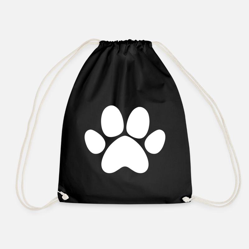 Hundepfote Hund Symbol - Turnbeutel - Schwarz