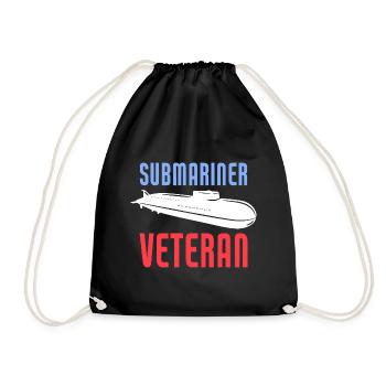 US Submariner Veteran - Turnbeutel - Schwarz - Vorne