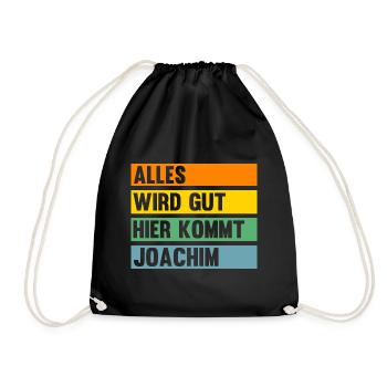 Joachim - Turnbeutel - Schwarz - Vorne