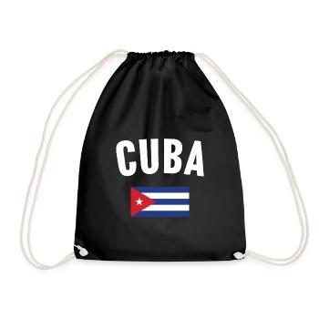 Drapeau de Cuba - Sac de sport léger - noir - Devant