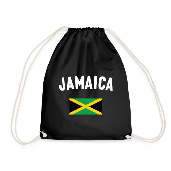 Jamaica Flag - Drawstring Bag - black - Front