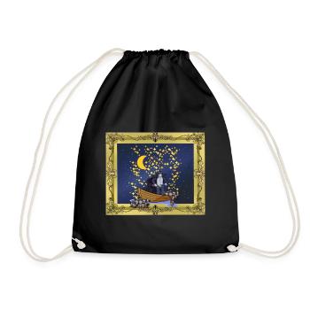 Starry Sky Fantasy Warrior Mystiquement Magique - Sac de sport léger - noir - Devant