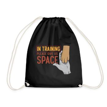 Funny Dog Trainer Agility Dog Training Give Us - Drawstring Bag - black - Front