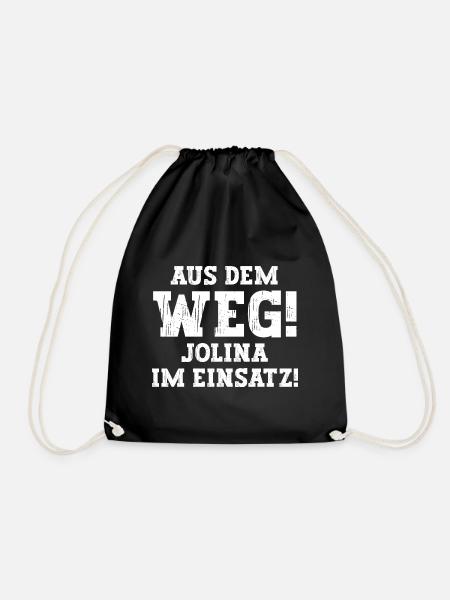 Jolina Lustiger Spruch Vorname Name Jolina - Turnbeutel - Schwarz