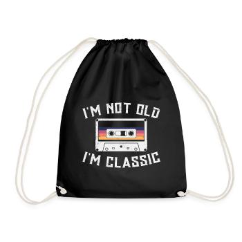 80s 90s Music Cassette Mixtape Funny - Sac de sport léger - noir - Devant