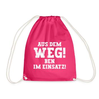 Ben Lustiger Spruch Vorname Name Ben - Turnbeutel - Fuchsia - Vorne
