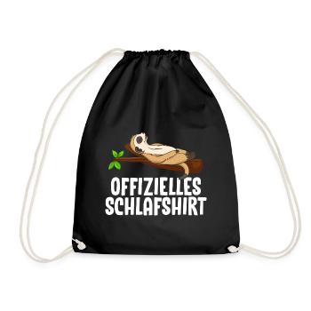 T-shirt de nuit officiel Meerkat - Sac de sport léger - noir - Devant
